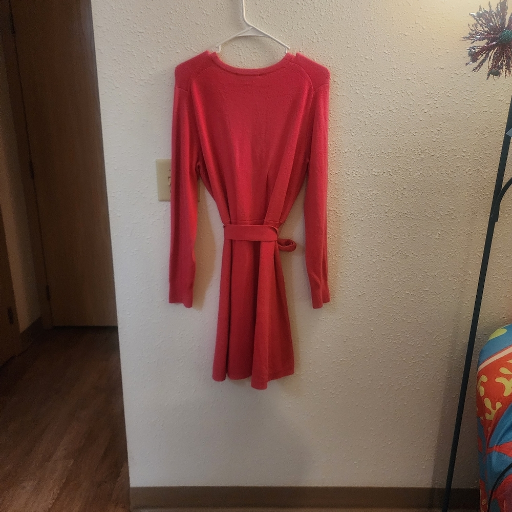 SZ XL PINK FRENCH CONNECTION SWEATER DRESS - Picture 6 of 6